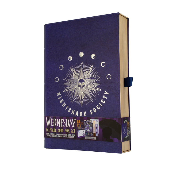 Wednesday Nightshade Book Keepsake Box Stationery Set