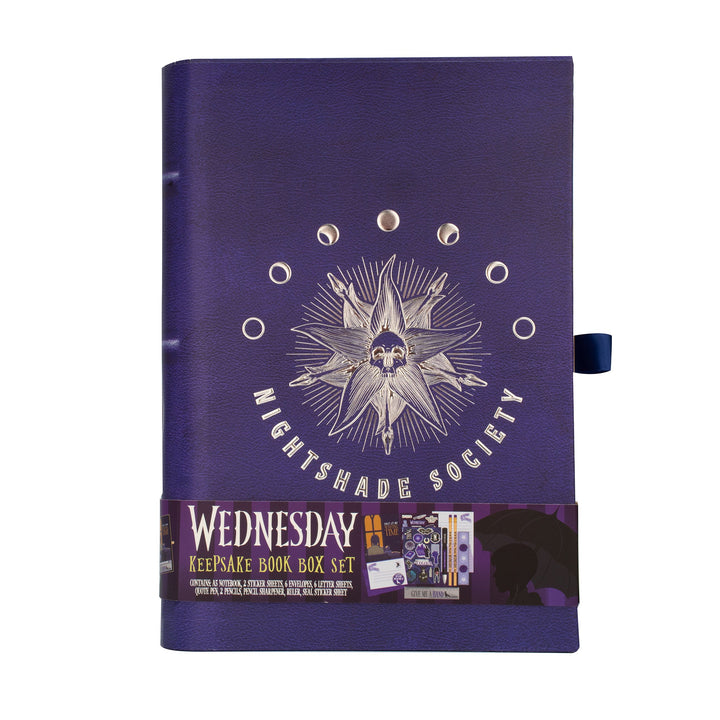 Wednesday Nightshade Book Keepsake Box Stationery Set