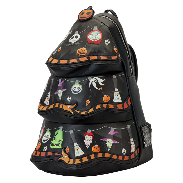 Loungefly Disney Nightmare Before Christmas Tree String Lights Glow Mini Backpack