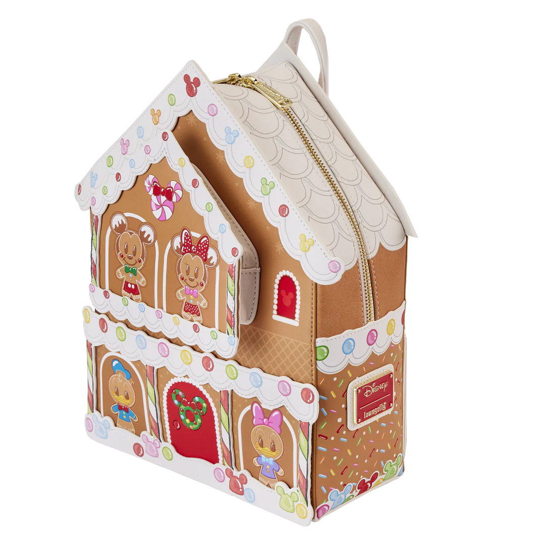 Loungefly Mickey & Friends Gingerbread House Mini Backpack