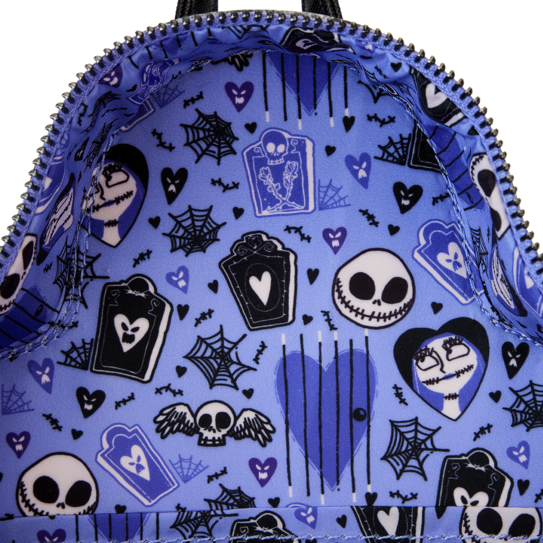 Loungefly Disney Nightmare Before Christmas Jack And Sally Eternally Yours Mini Backpack