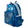 Loungefly - Lilo & Stitch Hanukkah Menorah Light Up Mini Backpack close up detail