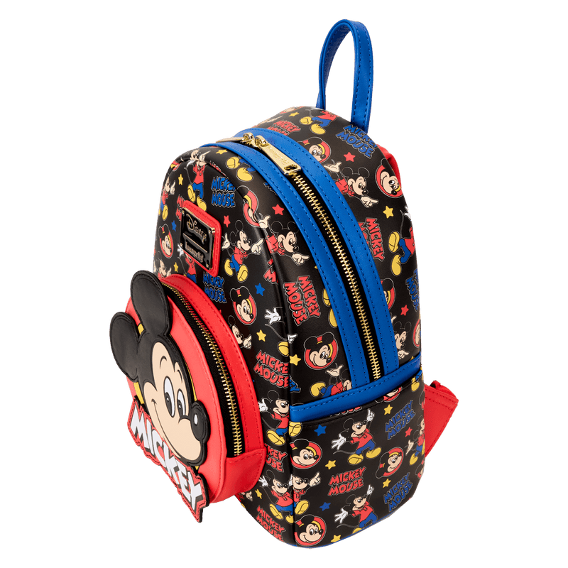 Loungefly - Disney Mickey Mouse Classic All-Over Print Mini Backpack back view