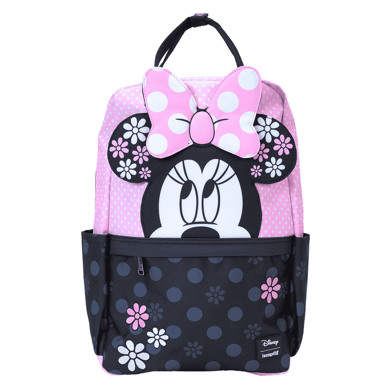 Loungefly - Disney Minnie Mouse Floral Rock The Dots Full-Size Backpack