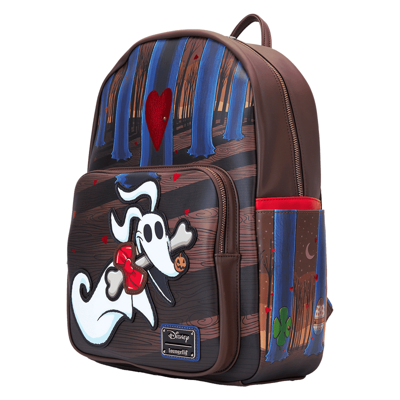 Loungefly - The Nightmare Before Christmas Zero Holiday Doors Full-Size Backpack close up detail