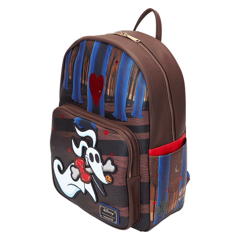 Loungefly - The Nightmare Before Christmas Zero Holiday Doors Full-Size Backpack back view