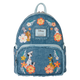 Loungefly - Disney Dogs & Cats Floral Fringe Mini Backpack