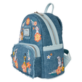 Loungefly - Disney Dogs & Cats Floral Fringe Mini Backpack back view