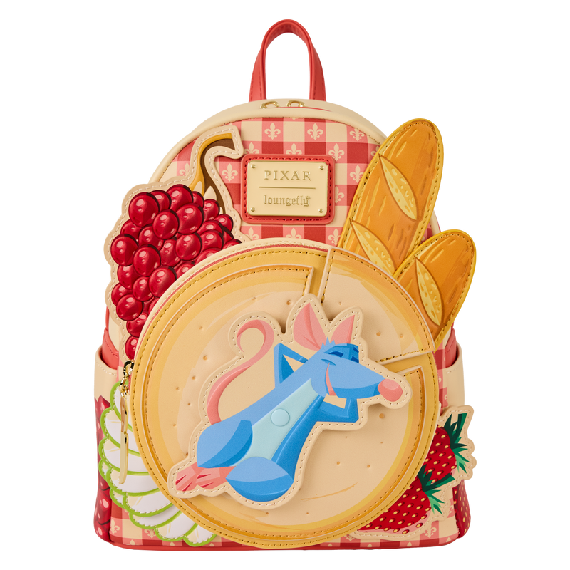 Loungefly - Pixar Ratatouille Charcuterie Mini Backpack side angle