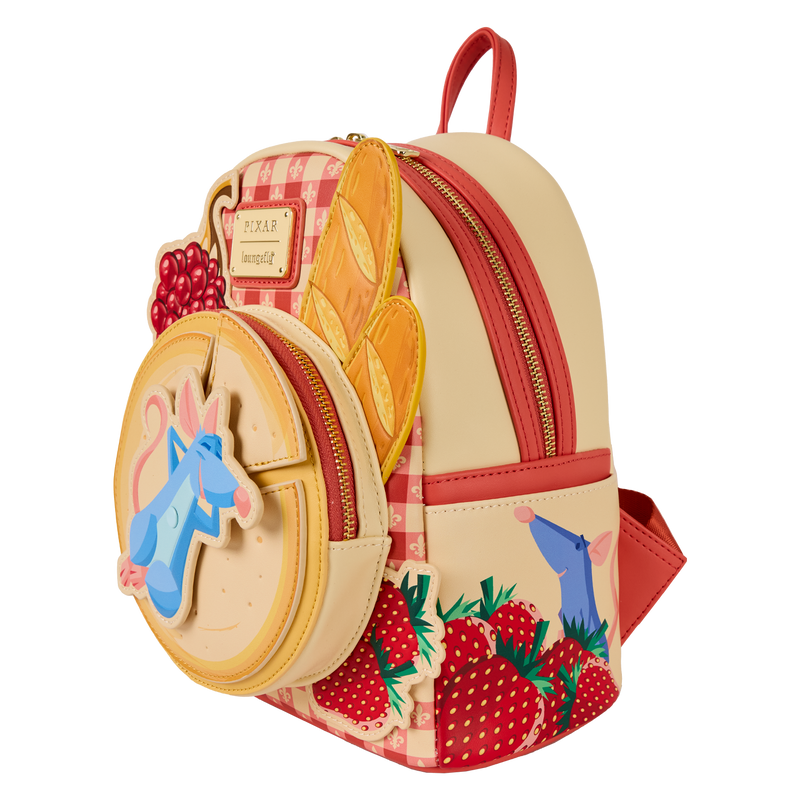 Loungefly - Pixar Ratatouille Charcuterie Mini Backpack close up detail