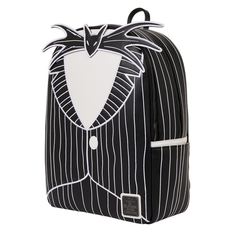 Loungefly - The Nightmare Before Christmas Jack Skellington Cosplay Glow Backpack close up detail