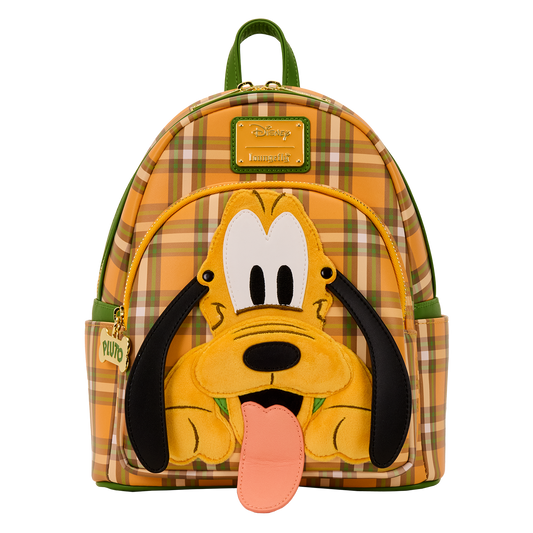 Loungefly - Disney Pluto 95th Anniversary Plaid Mini Backpack