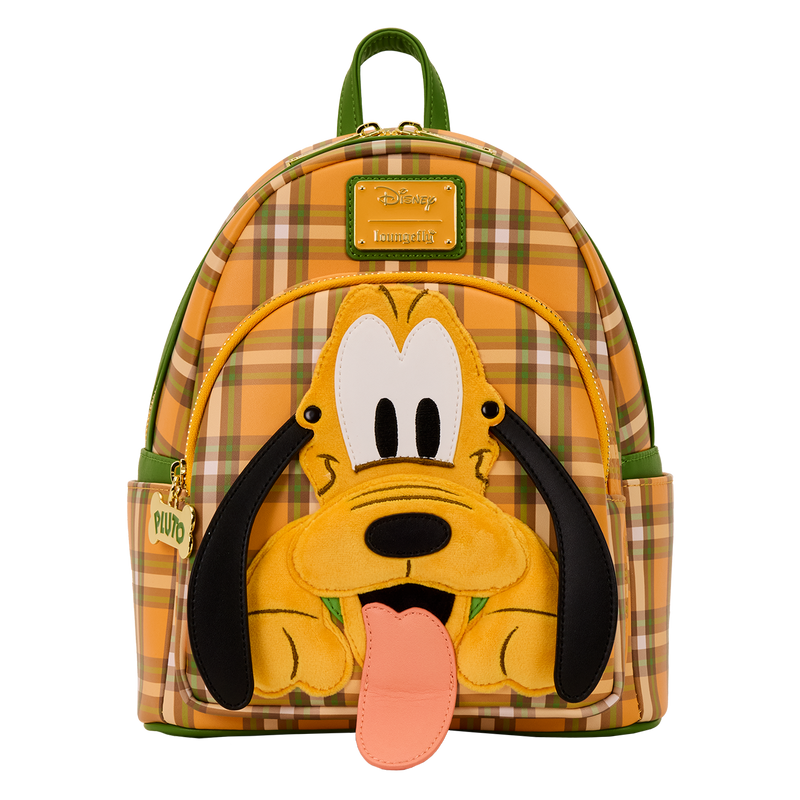 Loungefly - Disney Pluto 95th Anniversary Plaid Mini Backpack
