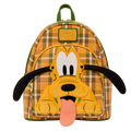 Loungefly - Disney Pluto 95th Anniversary Plaid Mini Backpack back view