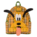 Loungefly - Disney Pluto 95th Anniversary Plaid Mini Backpack detail shot