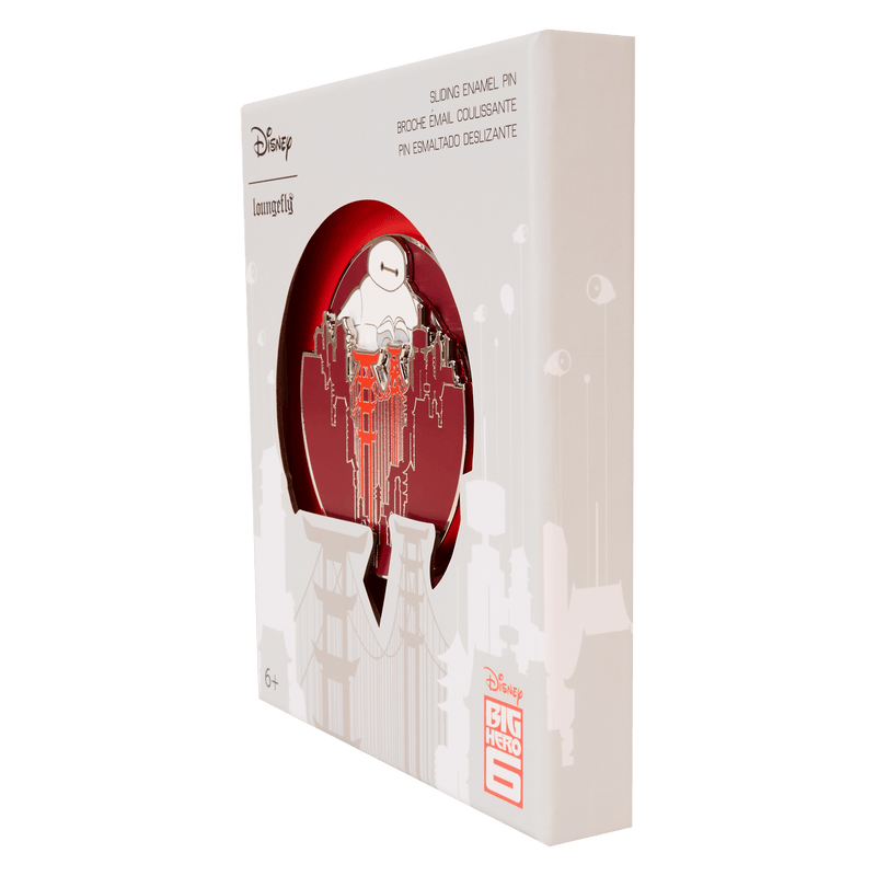Loungefly - Disney Big Hero 6 10th Anniversary Baymax Collector Box Sliding Pin side angle