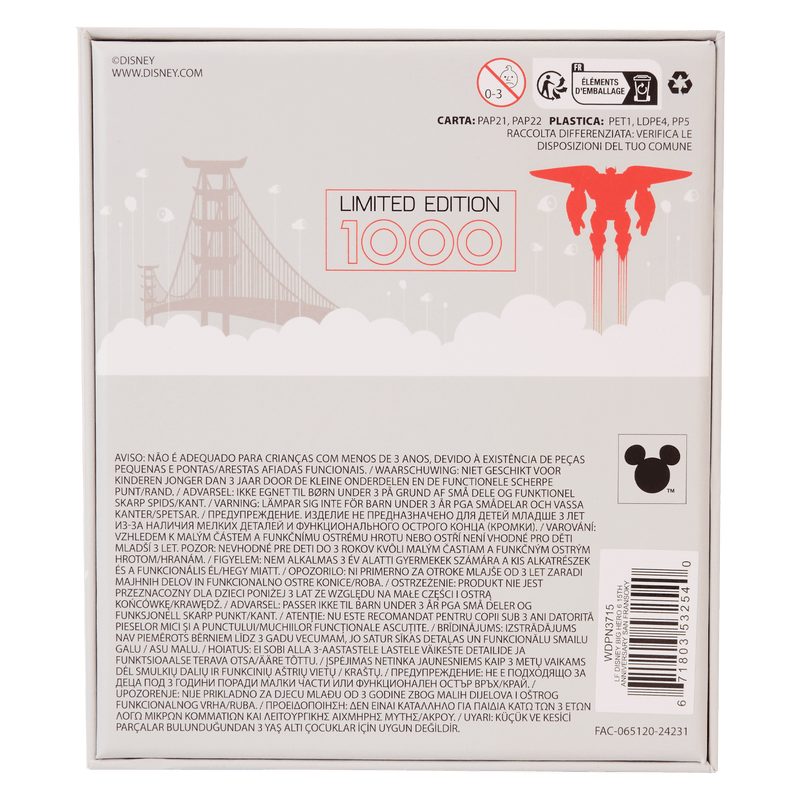Loungefly - Disney Big Hero 6 10th Anniversary Baymax Collector Box Sliding Pin close up detail