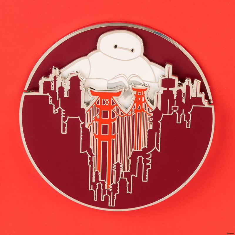 Loungefly - Disney Big Hero 6 10th Anniversary Baymax Collector Box Sliding Pin back view