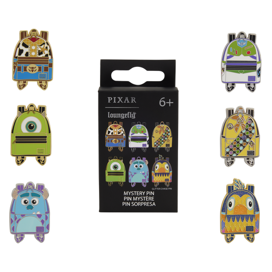 Loungefly - Disney Pixar Characters Mini Backpack Blind Box Enamel Pin