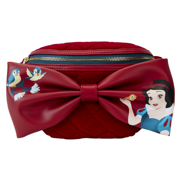 Loungefly Disney Snow White Classic Bow Velvet Belt Bag