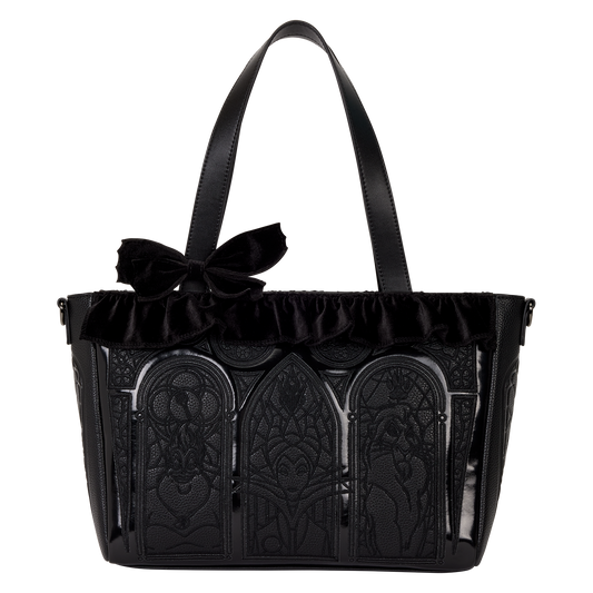 Loungefly - Disney Villains Stained Glass Tote Crossbody Bag