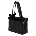 Loungefly - Disney Villains Stained Glass Tote Crossbody Bag close up detail