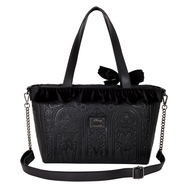 Loungefly - Disney Villains Stained Glass Tote Crossbody Bag back view