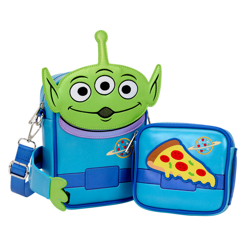Loungefly - Toy Story Aliens Crossbuddies Cosplay Crossbody Bag with Coin Bag back view