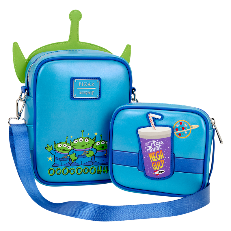 Loungefly - Toy Story Aliens Crossbuddies Cosplay Crossbody Bag with Coin Bag detail shot