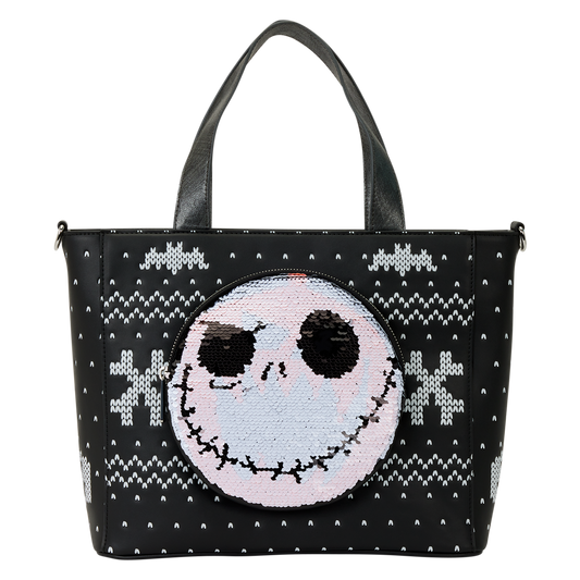 Loungefly - The Nightmare Before Christmas Jack Skellington Sequin Tote Bag