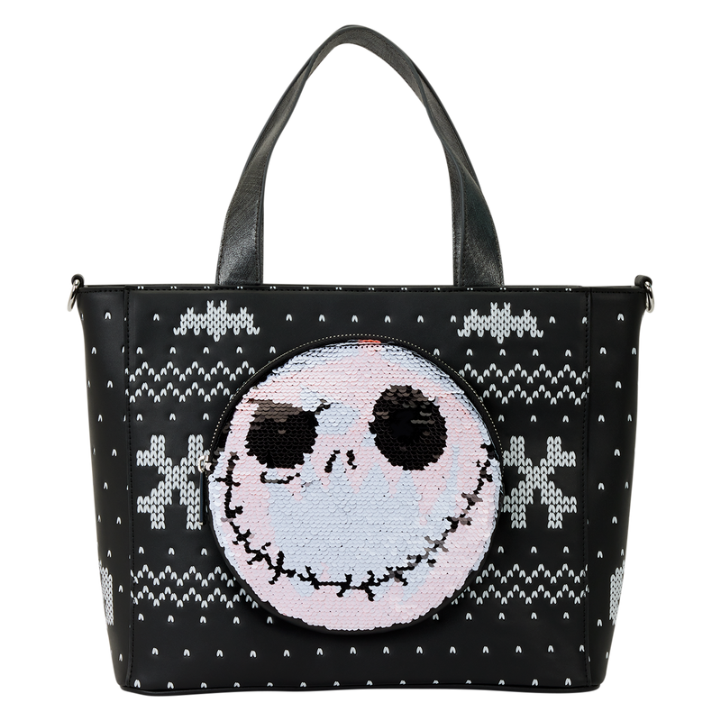 Loungefly - The Nightmare Before Christmas Jack Skellington Sequin Tote Bag