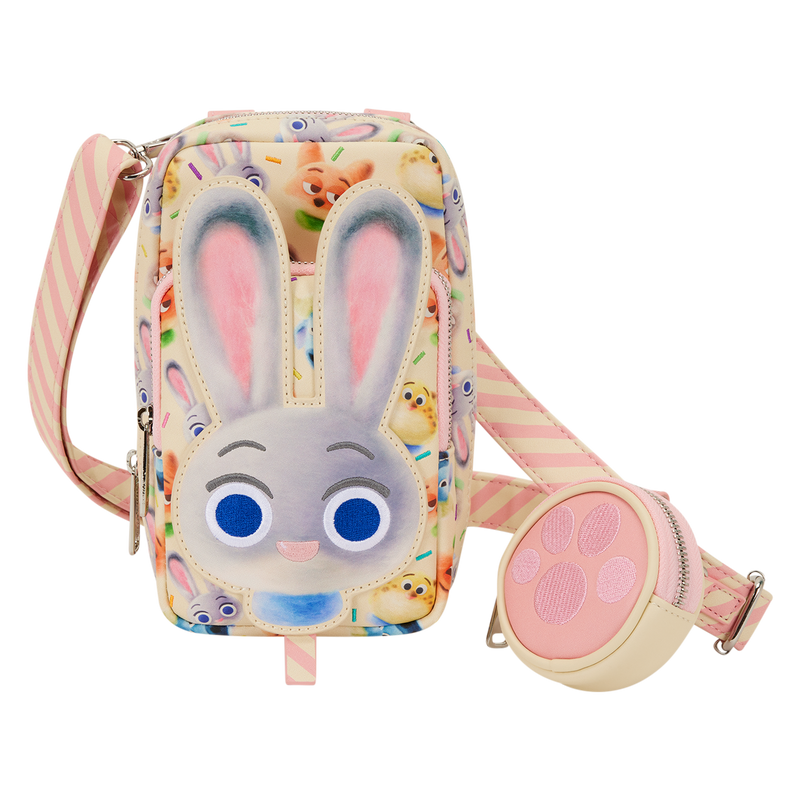 Loungefly - Zootropolis 2 Judy Hopps Cotton Candy Phone Crossbody Bag with Coin Bag