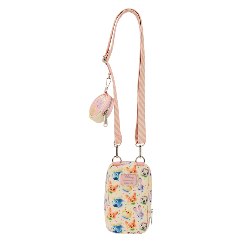 Loungefly - Zootropolis 2 Judy Hopps Cotton Candy Phone Crossbody Bag with Coin Bag back view