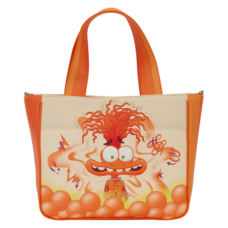 Loungefly - Inside Out 2 Anxiety Tote Crossbody Bag with Coin Bag back view