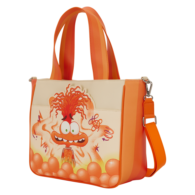 Loungefly - Inside Out 2 Anxiety Tote Crossbody Bag with Coin Bag detail shot