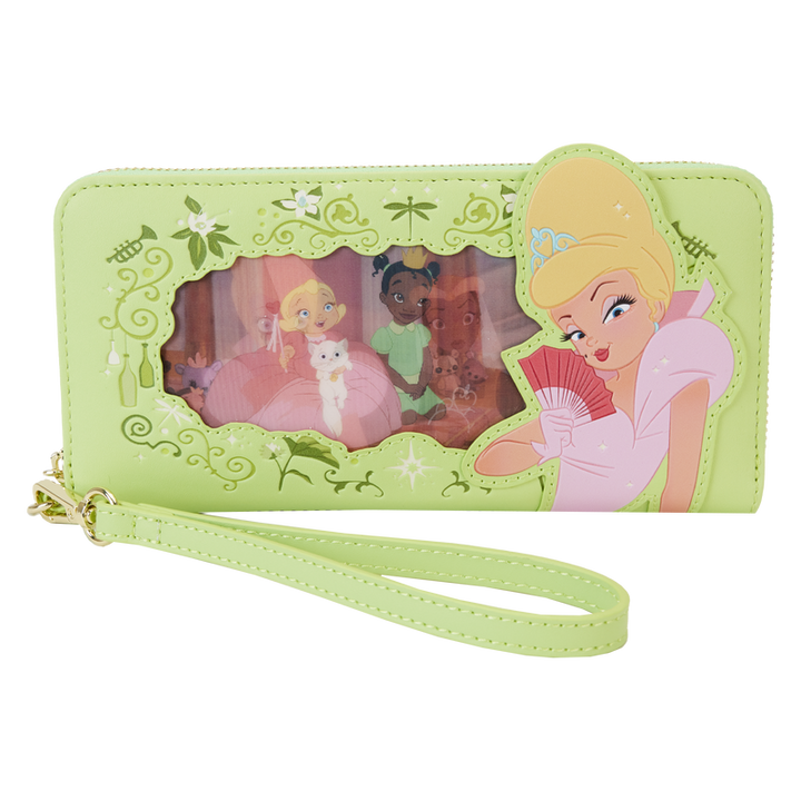 Loungefly The Princess and the Frog Princess Series Lenticular Zip Around Wristlet Wallet