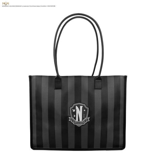 Wednesday Nevermore Academy Black Shopping Bag