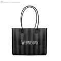 Wednesday Nevermore Academy Black Shopping Bag, rear view