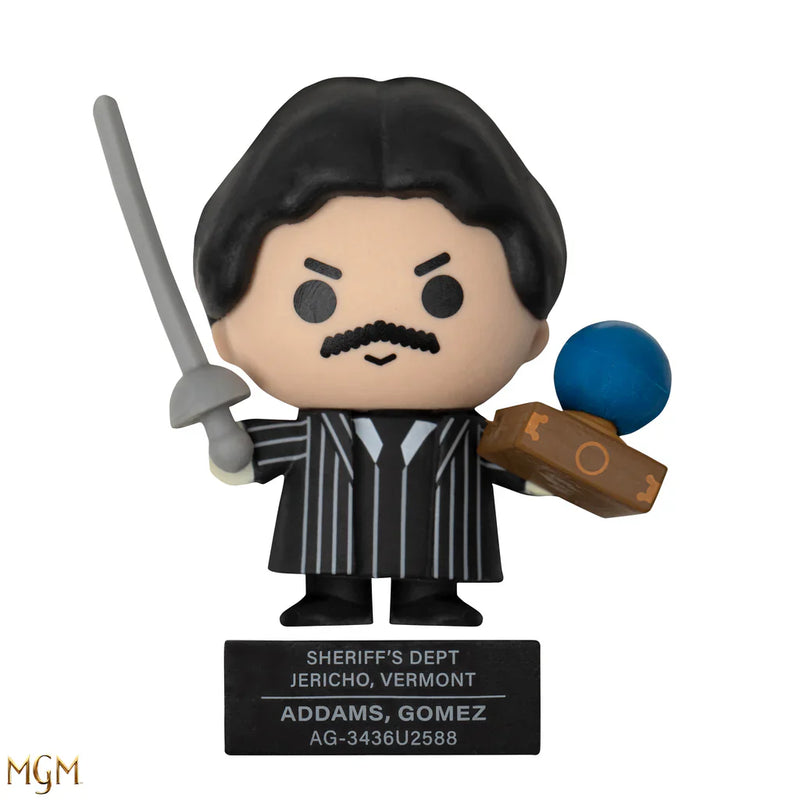 Wednesday Gomez Addams Gomee Eraser Figurine, rear view