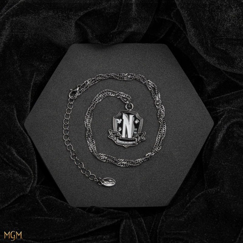 Wednesday Nevermore Academy Necklace, alternate view