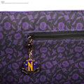 Wednesday Nevermore Academy Purple Shopping Bag, side angle