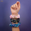 Wednesday Scrunchies 3-Pack, close-up detail