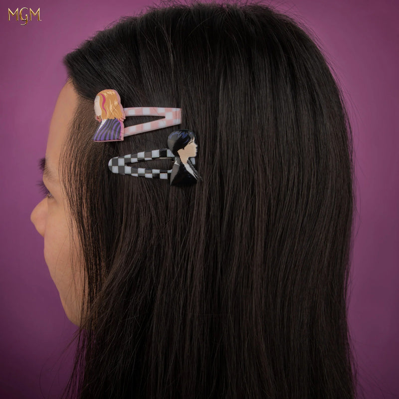Wednesday Addams Hair Clip Set of 4, alternate view