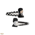 Wednesday Addams Hair Clip Set of 4, size reference