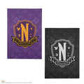 Wednesday Nevermore Academy Stationery Set, rear view