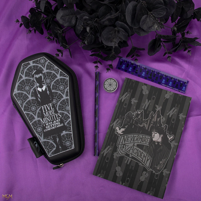 Wednesday Coffin Stationery Set, alternate view