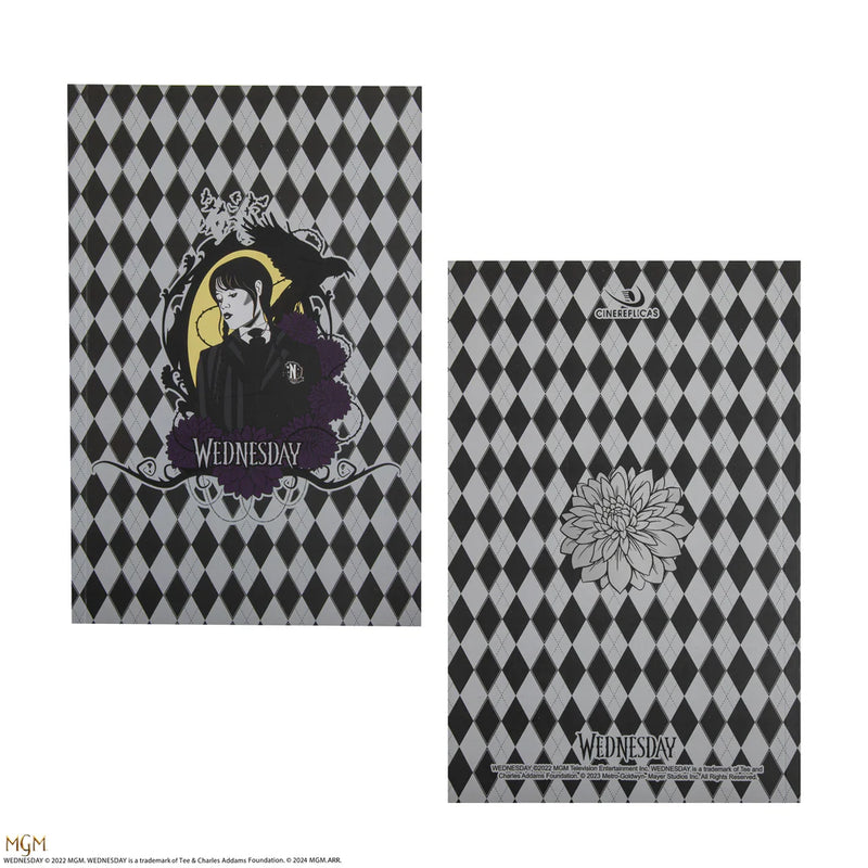 Wednesday Stationery Set, rear view