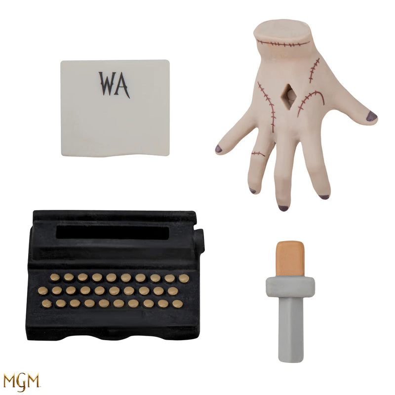 Wednesday Thing and Typewriter Gomee Eraser Figurine, close-up detail