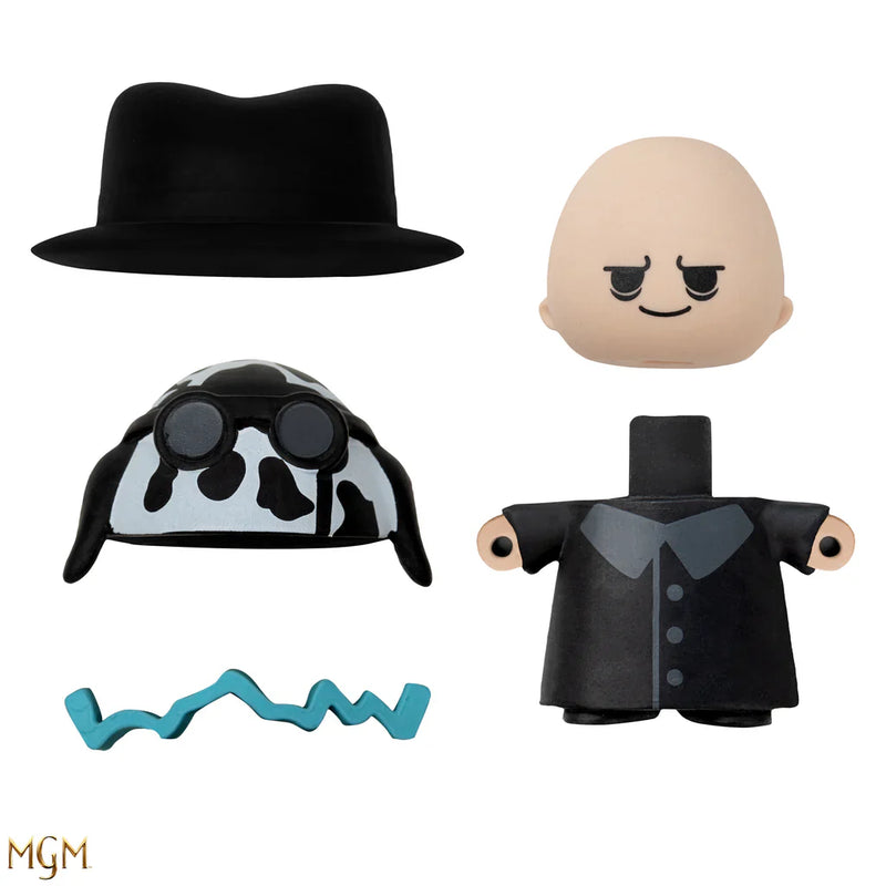 Wednesday Uncle Fester Gomee Eraser Figurine, close-up detail