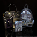 Loungefly - Wednesday Nevermore Academy Castle Glow Mini Backpack side angle